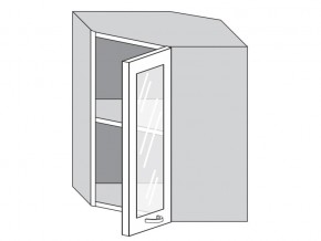 1.60.3у Шкаф настенный (h=720) угловой на 600мм со стекл. дверцей в Сургуте - surgut.magazinmebel.ru | фото