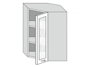 19.60.3у Шкаф настенный (h=913) угловой на 600мм со стекл. дверцей в Сургуте - surgut.magazinmebel.ru | фото