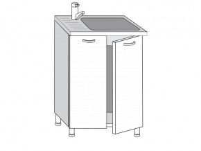 2.60.2мн Шкаф-стол на 600мм под накладную мойку с 2-мя дверцами в Сургуте - surgut.magazinmebel.ru | фото