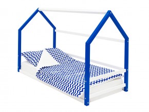 Детская кровать-домик Монтессори Svogen сине-белый в Сургуте - surgut.magazinmebel.ru | фото - изображение 1