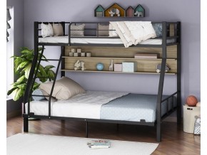 Двухъярусная кровать Гранада-1П 140 черный в Сургуте - surgut.magazinmebel.ru | фото - изображение 1