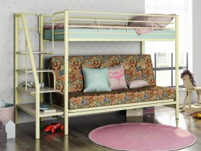 Двухъярусная кровать с диваном Мадлен 3 Слоновая кость-марки в Сургуте - surgut.magazinmebel.ru | фото