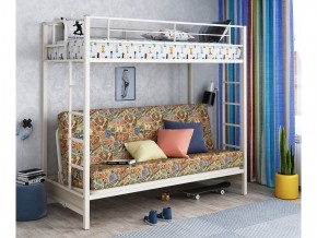 Двухъярусная кровать с диваном Мадлен Слоновая кость-марки в Сургуте - surgut.magazinmebel.ru | фото