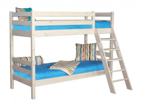Двухъярусная кровать Соня вариант 10 с наклонной лестницей белая в Сургуте - surgut.magazinmebel.ru | фото - изображение 2