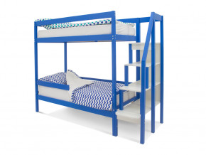 Двухъярусная кровать Svogen с бортиком синий в Сургуте - surgut.magazinmebel.ru | фото