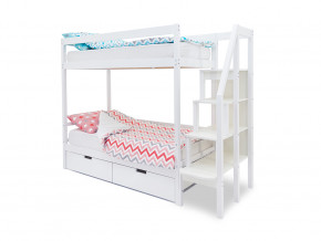 Двухъярусная кровать Svogen с ящиками белый в Сургуте - surgut.magazinmebel.ru | фото