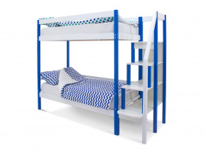 Двухъярусная кровать Svogen сине-белый в Сургуте - surgut.magazinmebel.ru | фото