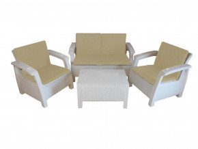 Комплект уличной мебели Yalta Premium Terrace Set белый в Сургуте - surgut.magazinmebel.ru | фото - изображение 1