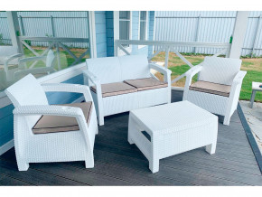 Комплект уличной мебели Yalta Terrace Set белый в Сургуте - surgut.magazinmebel.ru | фото