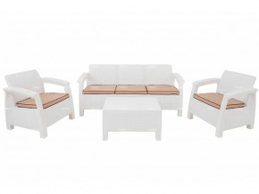 Комплект уличной мебели Yalta Terrace Triple Set белый в Сургуте - surgut.magazinmebel.ru | фото - изображение 1