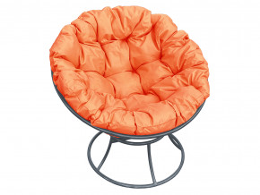 Кресло Папасан без ротанга оранжевая подушка в Сургуте - surgut.magazinmebel.ru | фото