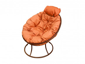 Кресло Папасан мини без ротанга оранжевая подушка в Сургуте - surgut.magazinmebel.ru | фото - изображение 1