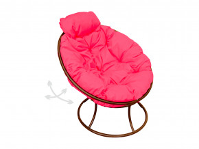 Кресло Папасан мини пружинка без ротанга розовая подушка в Сургуте - surgut.magazinmebel.ru | фото