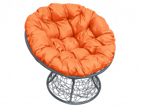 Кресло Папасан с ротангом оранжевая подушка в Сургуте - surgut.magazinmebel.ru | фото