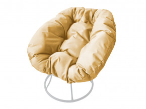 Кресло Пончик без ротанга бежевая подушка в Сургуте - surgut.magazinmebel.ru | фото - изображение 1