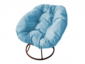 Кресло Пончик без ротанга голубая подушка в Сургуте - surgut.magazinmebel.ru | фото - изображение 1