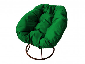 Кресло Пончик без ротанга зелёная подушка в Сургуте - surgut.magazinmebel.ru | фото - изображение 1