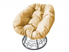Кресло Пончик с ротангом бежевая подушка в Сургуте - surgut.magazinmebel.ru | фото - изображение 1
