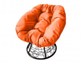Кресло Пончик с ротангом оранжевая подушка в Сургуте - surgut.magazinmebel.ru | фото - изображение 1