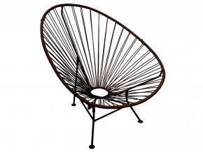 Кресло Ракушка с ротангом коричневый в Сургуте - surgut.magazinmebel.ru | фото - изображение 1