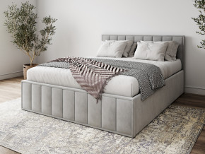 Кровать 1400 Лана серый велюр в Сургуте - surgut.magazinmebel.ru | фото