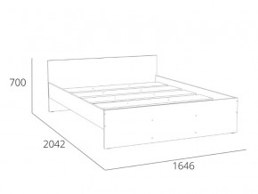 Кровать 1600 НМ 011.53 Симпл Белый Фасадный в Сургуте - surgut.magazinmebel.ru | фото - изображение 4
