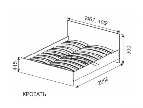 Кровать 1600х2000 ортопедическое основание в Сургуте - surgut.magazinmebel.ru | фото