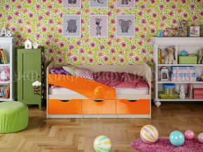Кровать Бабочки 1800 Оранжевый металлик в Сургуте - surgut.magazinmebel.ru | фото