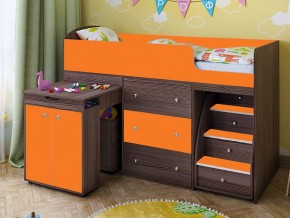 Кровать чердак Малыш 70х160 бодега-оранжевый в Сургуте - surgut.magazinmebel.ru | фото - изображение 1