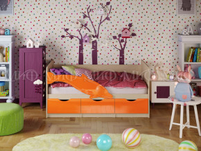 Кровать Дельфин-1 1600 Оранжевый металлик в Сургуте - surgut.magazinmebel.ru | фото - изображение 1