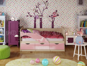 Кровать Дельфин-1 1600 Розовый металлик в Сургуте - surgut.magazinmebel.ru | фото - изображение 1