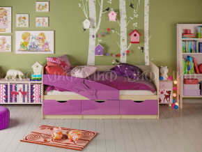 Кровать Дельфин 1600 Фиолетовый металлик в Сургуте - surgut.magazinmebel.ru | фото
