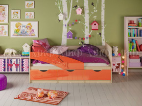 Кровать Дельфин 1600 Оранжевый металлик в Сургуте - surgut.magazinmebel.ru | фото