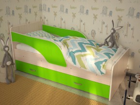 Кровать детская Максимка млечный дуб-лайм в Сургуте - surgut.magazinmebel.ru | фото - изображение 1