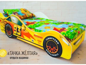 Кровать детская машина Тачка Желтая в Сургуте - surgut.magazinmebel.ru | фото - изображение 1