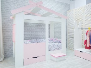 Кровать детская Теремок без ящика розовая в Сургуте - surgut.magazinmebel.ru | фото - изображение 2