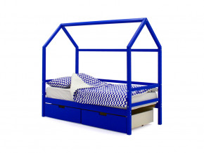 Кровать-домик Svogen с ящиками синий в Сургуте - surgut.magazinmebel.ru | фото