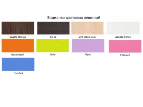 Кровать двухъярусная Малыш двойняшка дуб молочный-голубой в Сургуте - surgut.magazinmebel.ru | фото - изображение 2