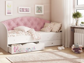 Кровать Эльза Белый-розовый в Сургуте - surgut.magazinmebel.ru | фото