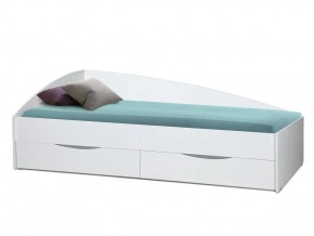 Кровать Фея-3 асимметричная 2000х900 белый в Сургуте - surgut.magazinmebel.ru | фото - изображение 1