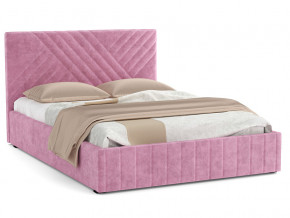 Кровать Гамма 1400 с основанием велюр тенерифе розовый в Сургуте - surgut.magazinmebel.ru | фото
