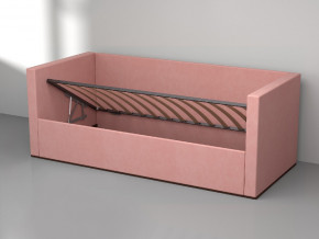 Кровать мягкая с подъёмным механизмом арт. 030 розовый в Сургуте - surgut.magazinmebel.ru | фото - изображение 2