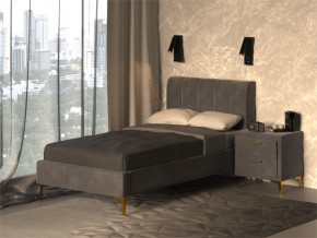 Кровать Рошаль 900 серый в Сургуте - surgut.magazinmebel.ru | фото - изображение 2