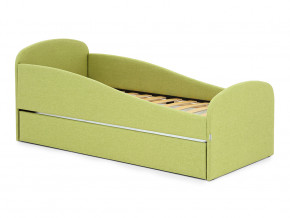 Кровать с ящиком Letmo авокадо (рогожка) в Сургуте - surgut.magazinmebel.ru | фото - изображение 1