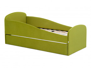 Кровать с ящиком Letmo оливковый (велюр) в Сургуте - surgut.magazinmebel.ru | фото - изображение 1