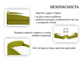 Кровать с ящиком Letmo оливковый (велюр) в Сургуте - surgut.magazinmebel.ru | фото - изображение 13