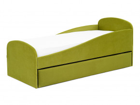 Кровать с ящиком Letmo оливковый (велюр) в Сургуте - surgut.magazinmebel.ru | фото - изображение 8