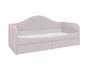 Кровать с мягкой обивкой Алиса ПМ-332.18 велюр розовый в Сургуте - surgut.magazinmebel.ru | фото