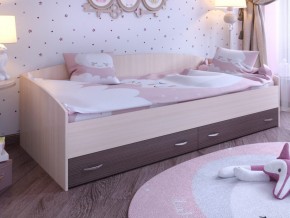 Кровать с выкатными ящиками Дуб молочный-Бодего в Сургуте - surgut.magazinmebel.ru | фото