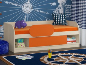 Кровать Соня 4 дуб молочный-оранжевый в Сургуте - surgut.magazinmebel.ru | фото - изображение 3